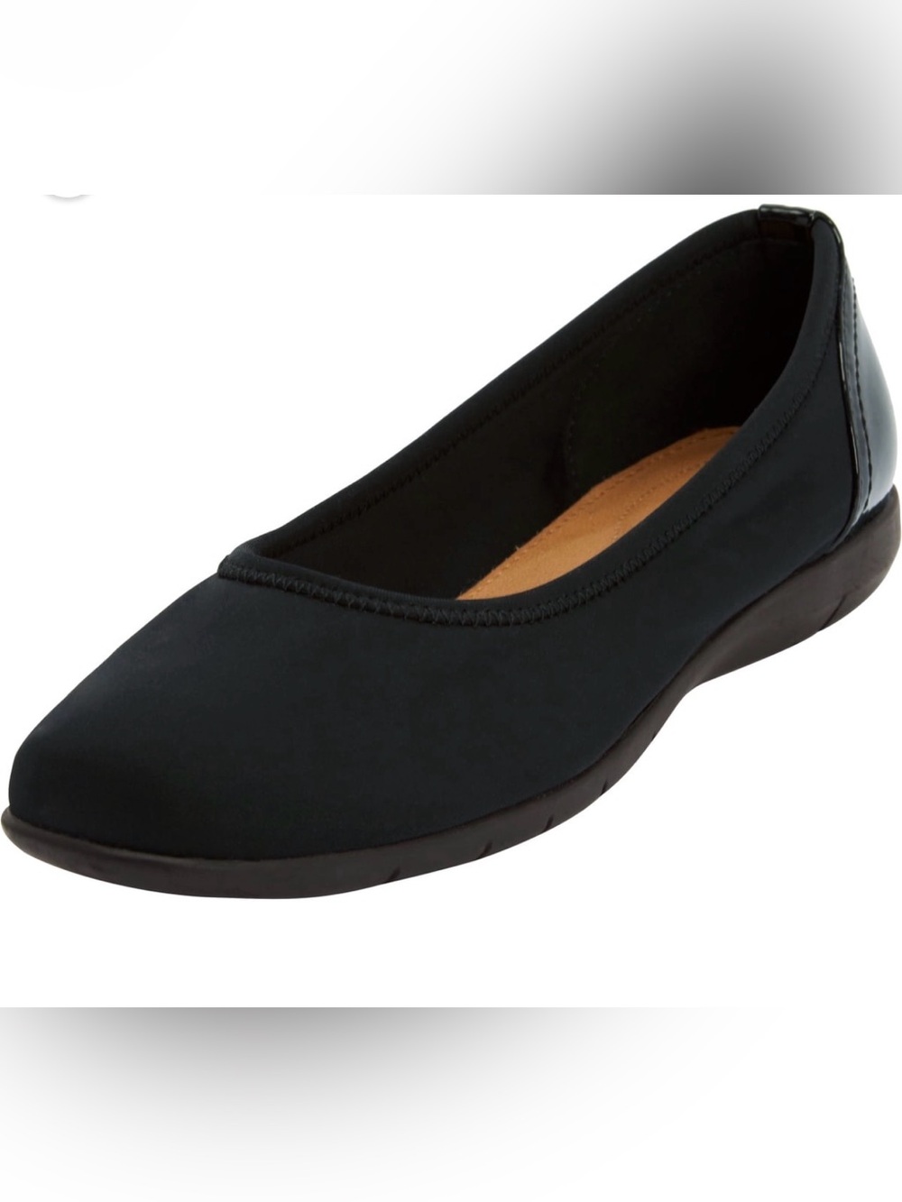 Comfort view The Lyra slip on Fit Black  Ballet Flat size 10 GUC